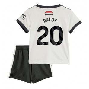 Manchester United Diogo Dalot #20 Tredje Kläder Barn 2024-25 Kortärmad (+ Korta byxor)